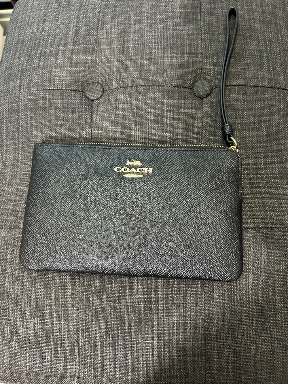 Black Coach Wristlet Clutch